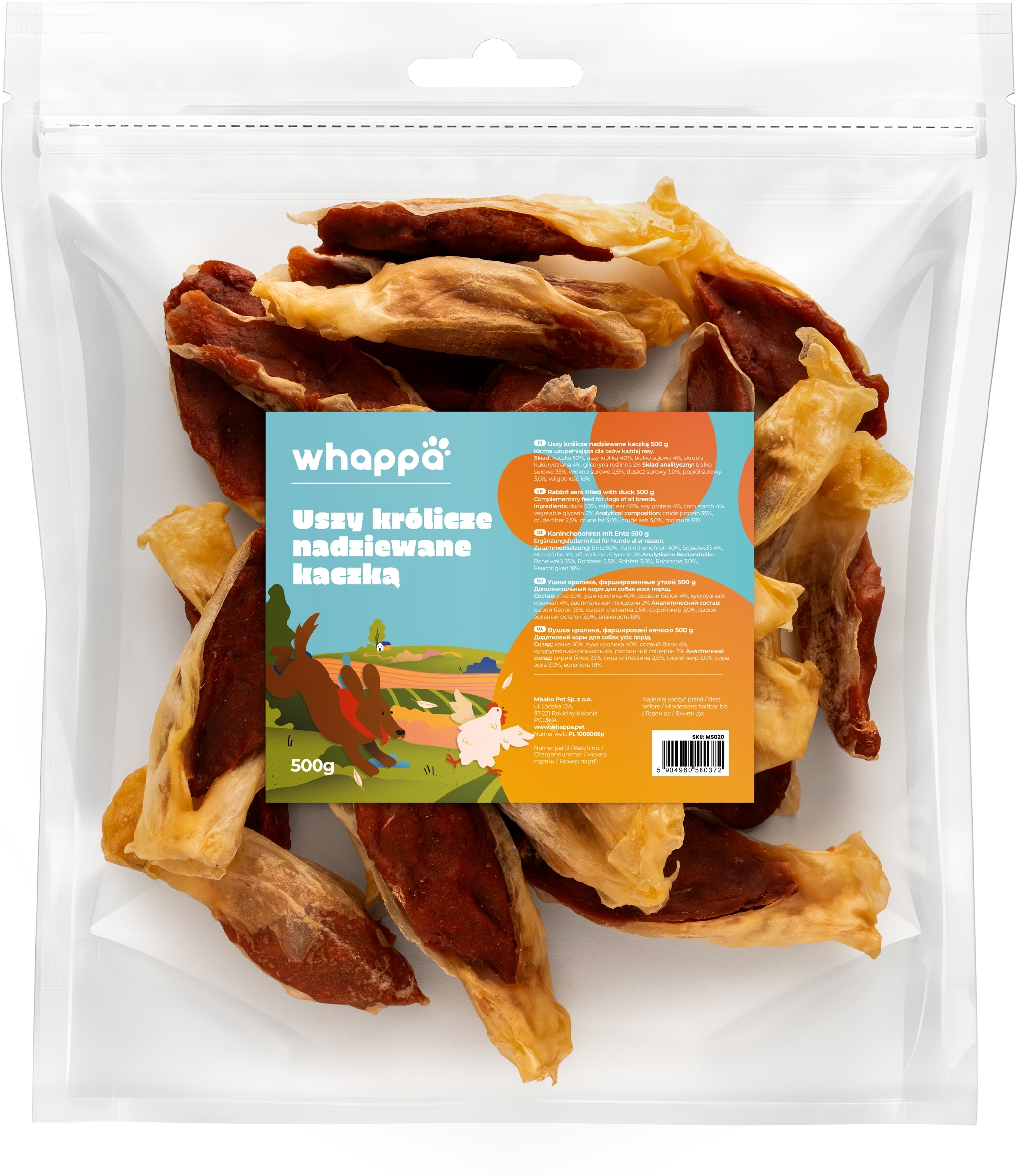 Whappa kaczka, królik 500 g