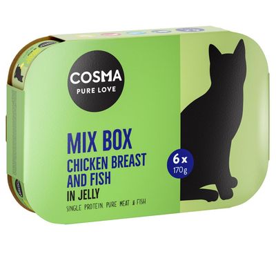 Cosma Original Indoor mix smaków w galaretce 170 g × 6