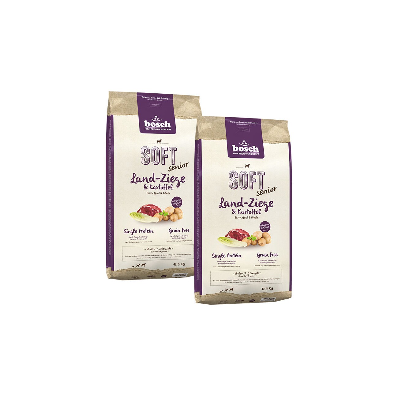 Bosch Soft kozina senior 12,5 kg × 2