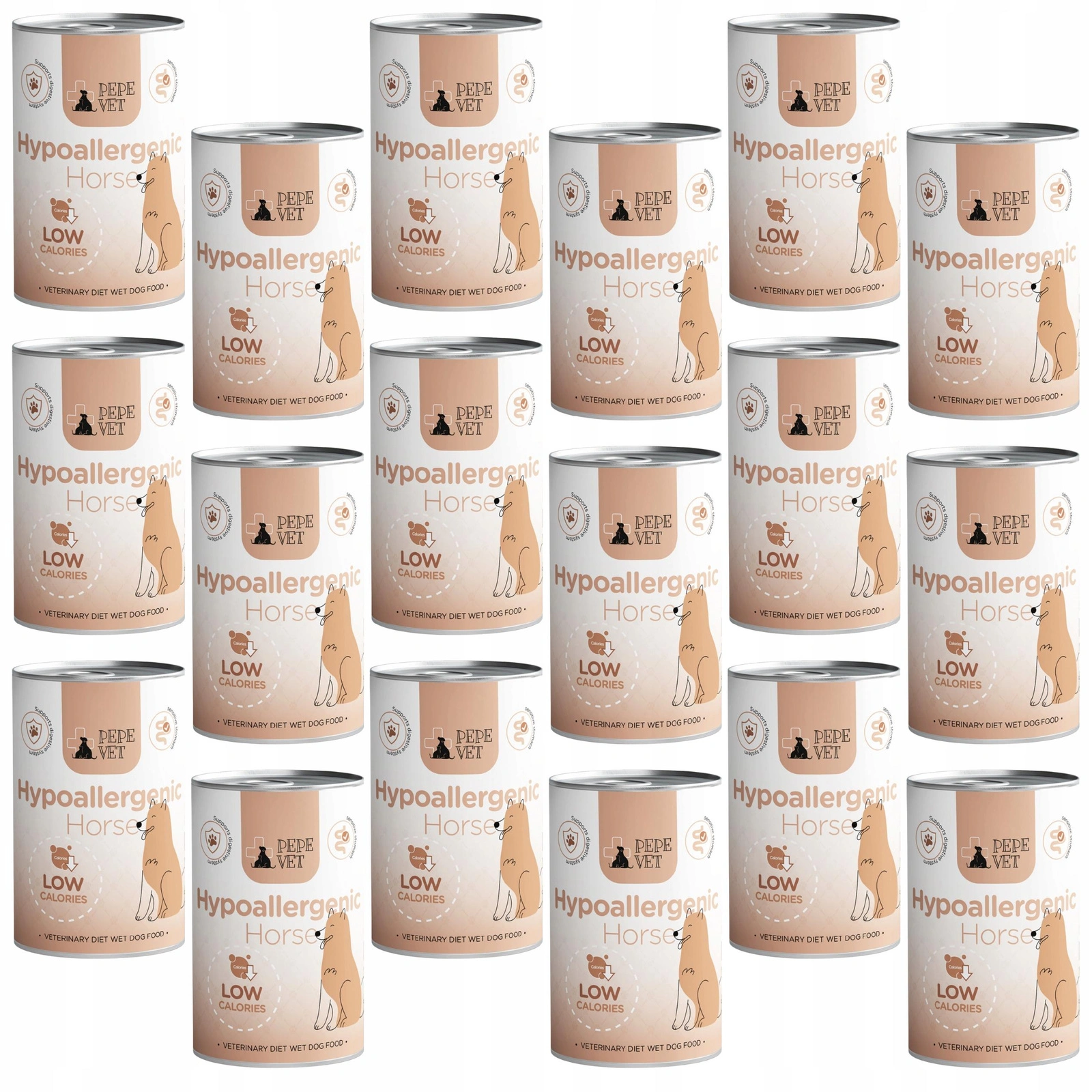 Paka Zwierzaka Pepe Vet konina adult 400 g × 18