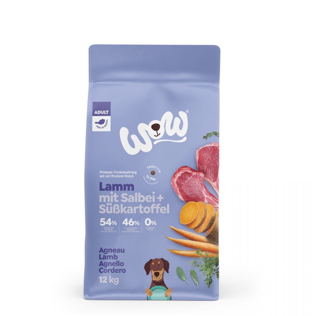 WOW jagnięcina z batatem adult 12 kg
