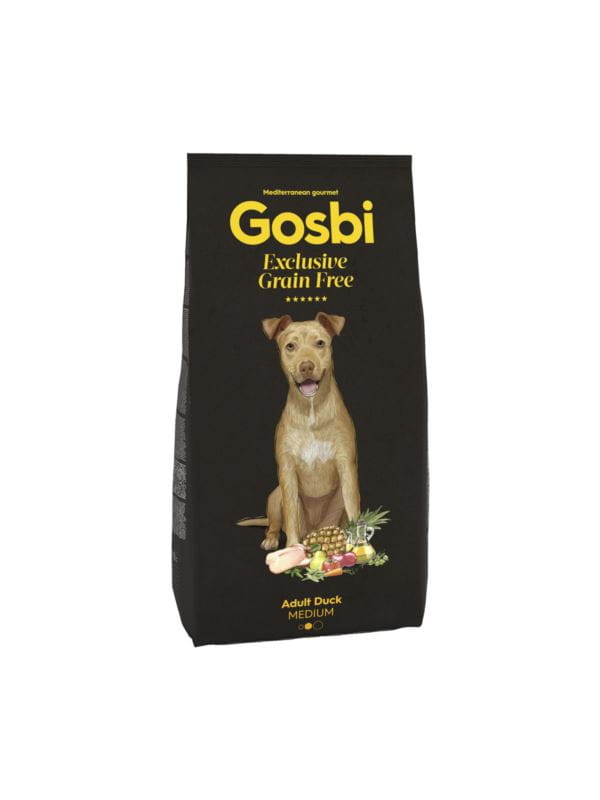 Gosbi Grain Free kaczka adult średnie rasy 500 g