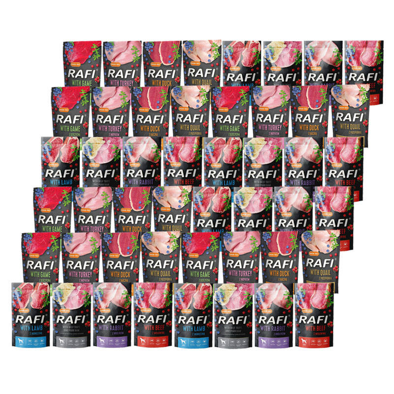 Rafi Premium mix smaków adult 500 g × 48