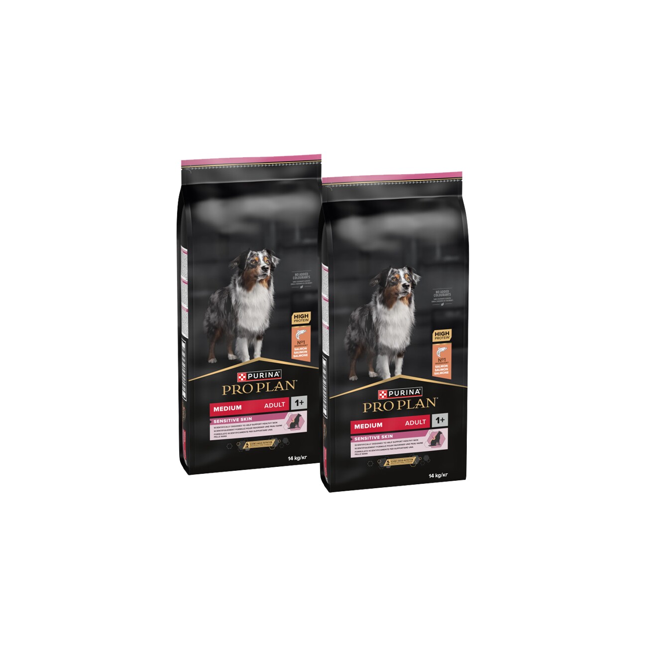 Purina Pro Plan łosoś adult średnie rasy 14 kg × 2