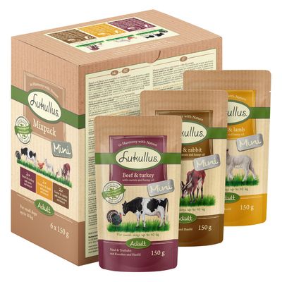 Lukullus drób, jagnięcina małe rasy 150 g × 24