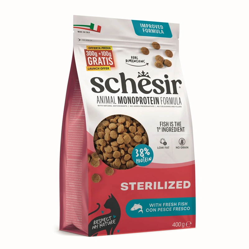 Schesir Animal Monoprotein Formula Sterilised ryba adult 400 g