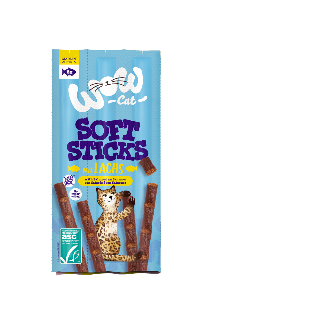WOW Soft Sticks łosoś 5 g × 6