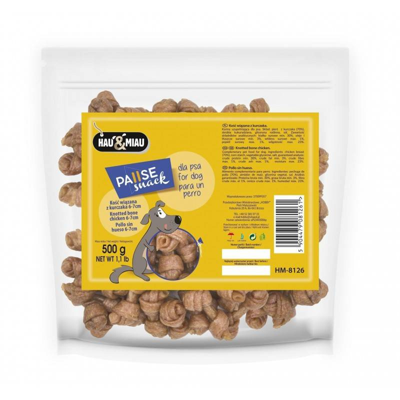 Hau&Miau Pausesnack kość wiązana kurczak 500 g