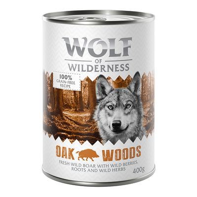 Wolf of Wilderness Monoprotein dzik adult 400 g × 12