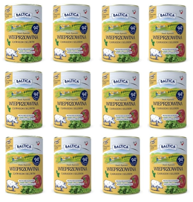 Baltica Smaki Regionów wieprzowina adult 400 g × 12