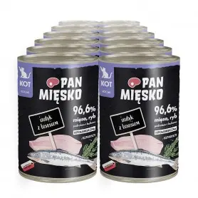 Pan Mięsko indyk z łososiem w bulionie kitten 200 g × 12