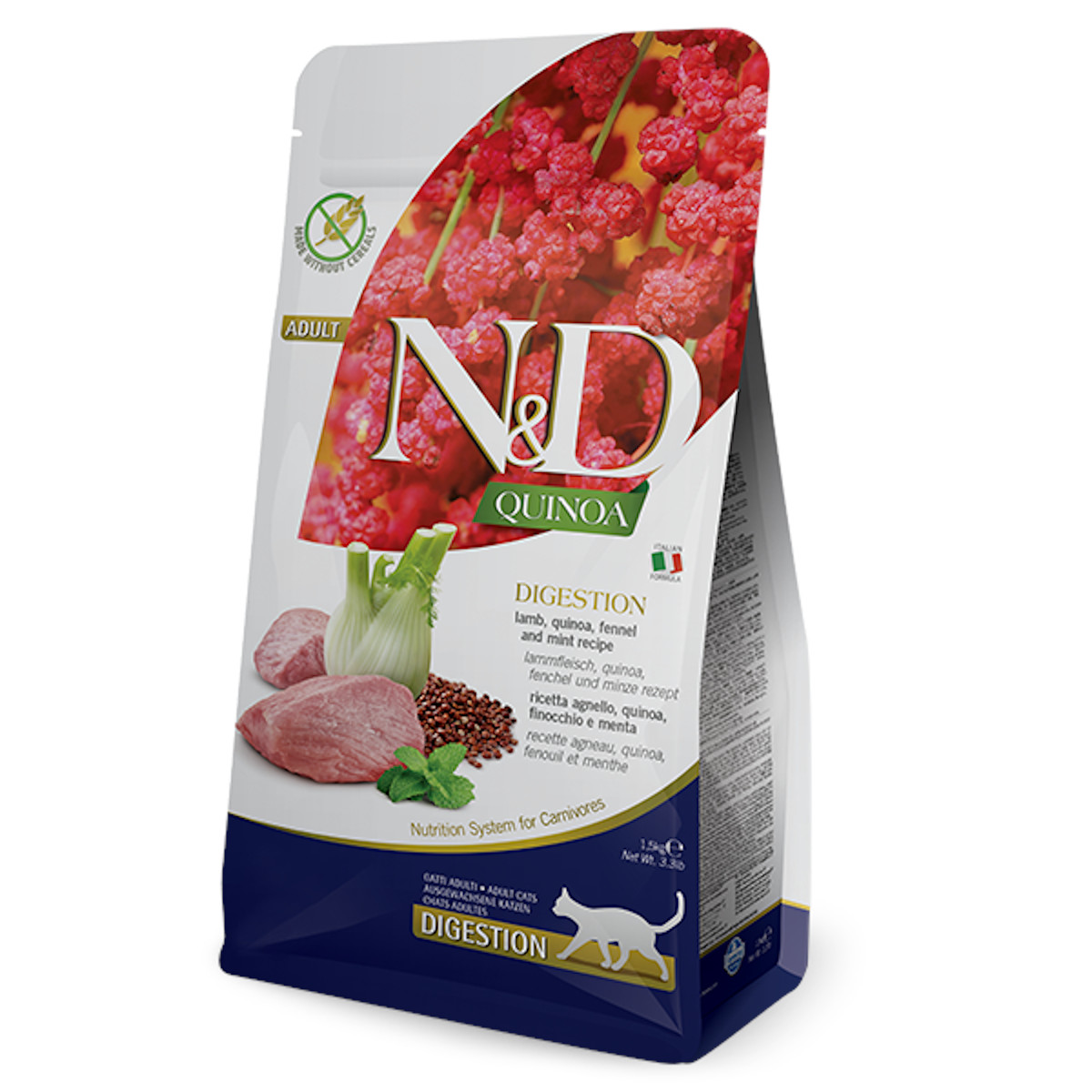 Farmina N&D Quinoa Digestion jagnięcina z quinoa adult 5 kg