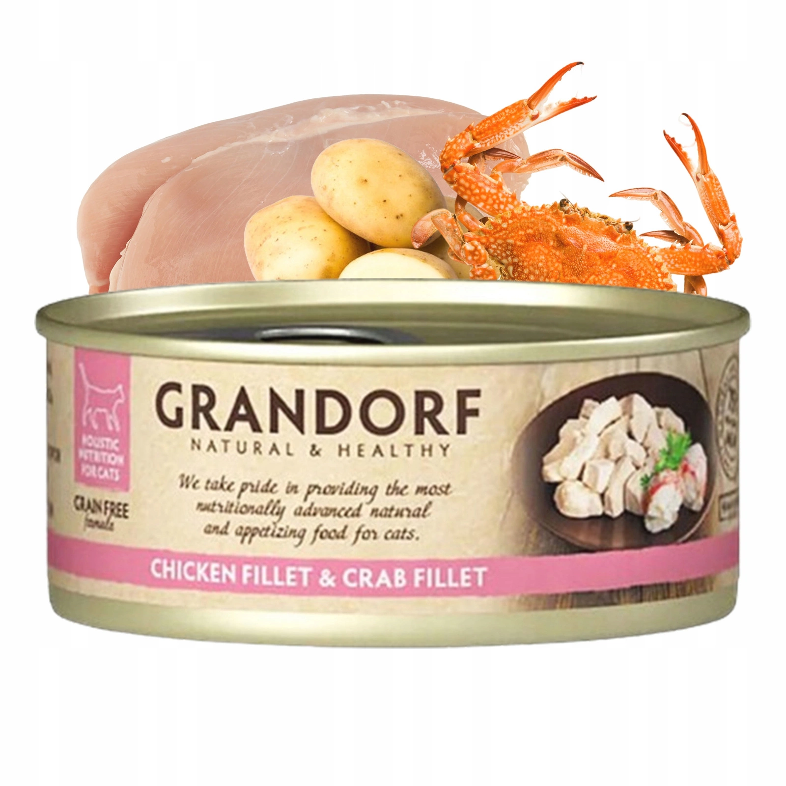 Grandorf krab, kurczak kawałki 70 g