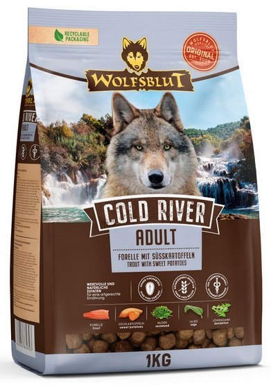 Wolfsblut Cold River pstrąg adult 1 kg