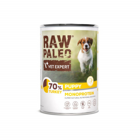 VetExpert Raw Paleo indyk puppy 400 g
