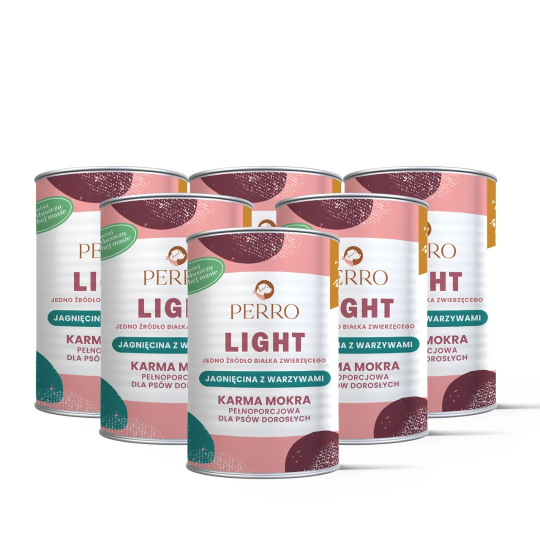 Perro Light jagnięcina adult 400 g × 6