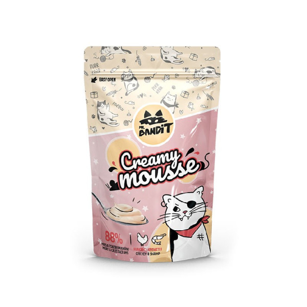 Mr. Bandit Creamy Mousse krewetki, kurczak pasztet 60 g