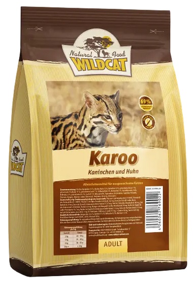 Wildcat Karoo drób, królik adult 500 g