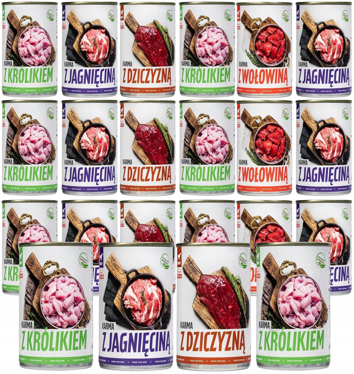 Tuf Tuf dziczyzna, jagnięcina, królik, wołowina adult 400 g × 24