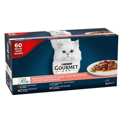Purina Gourmet Perle mix smaków w sosie adult 85 g × 60