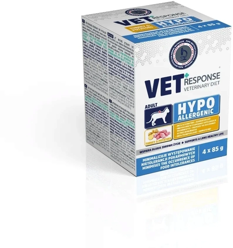 Vet Response Hypoallergenic indyk adult 85 g × 4