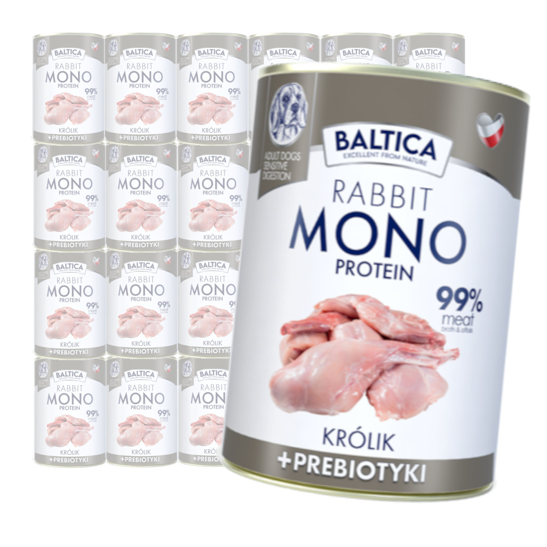 Baltica Monoprotein królik adult 400 g × 24