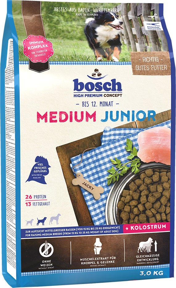 Bosch Medium kurczak junior średnie rasy 3 kg