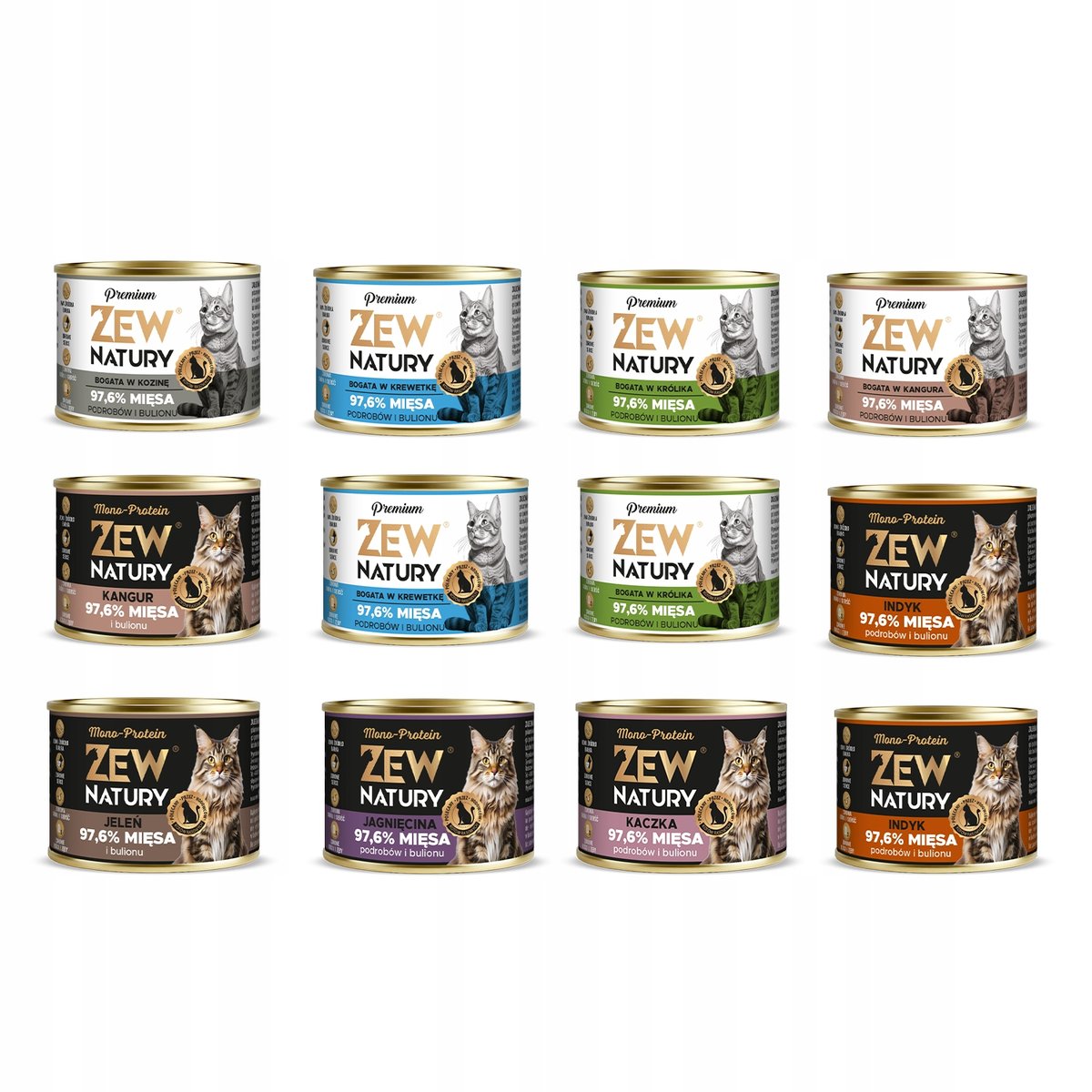 Zew Natury Premium mix smaków 185 g × 12