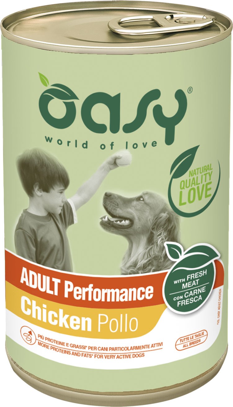 Oasy Lifestage kurczak Adult Performance 400 g