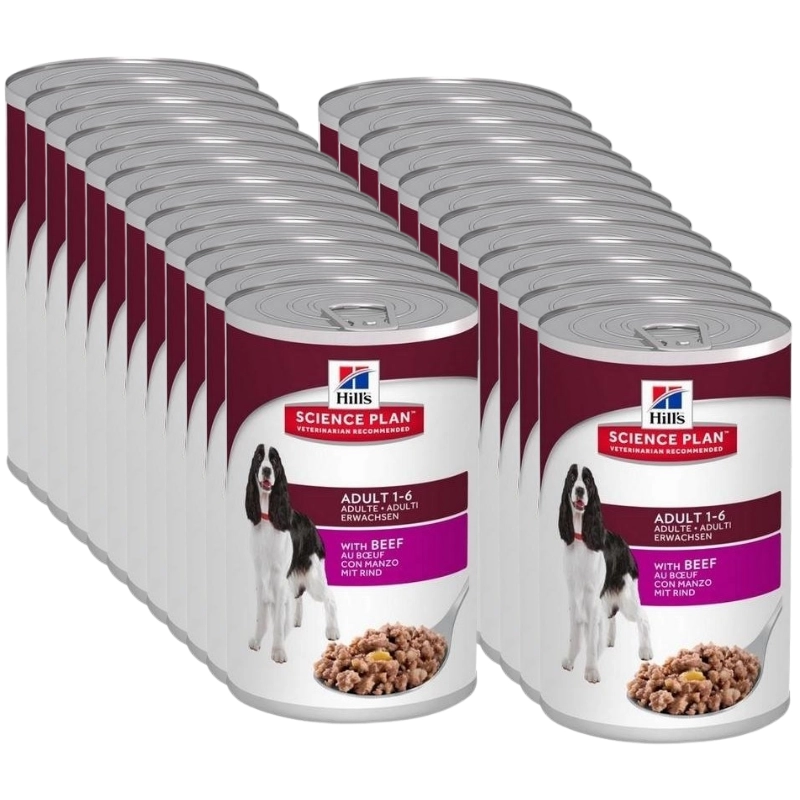 Hill's Science Plan wołowina adult 370 g × 24