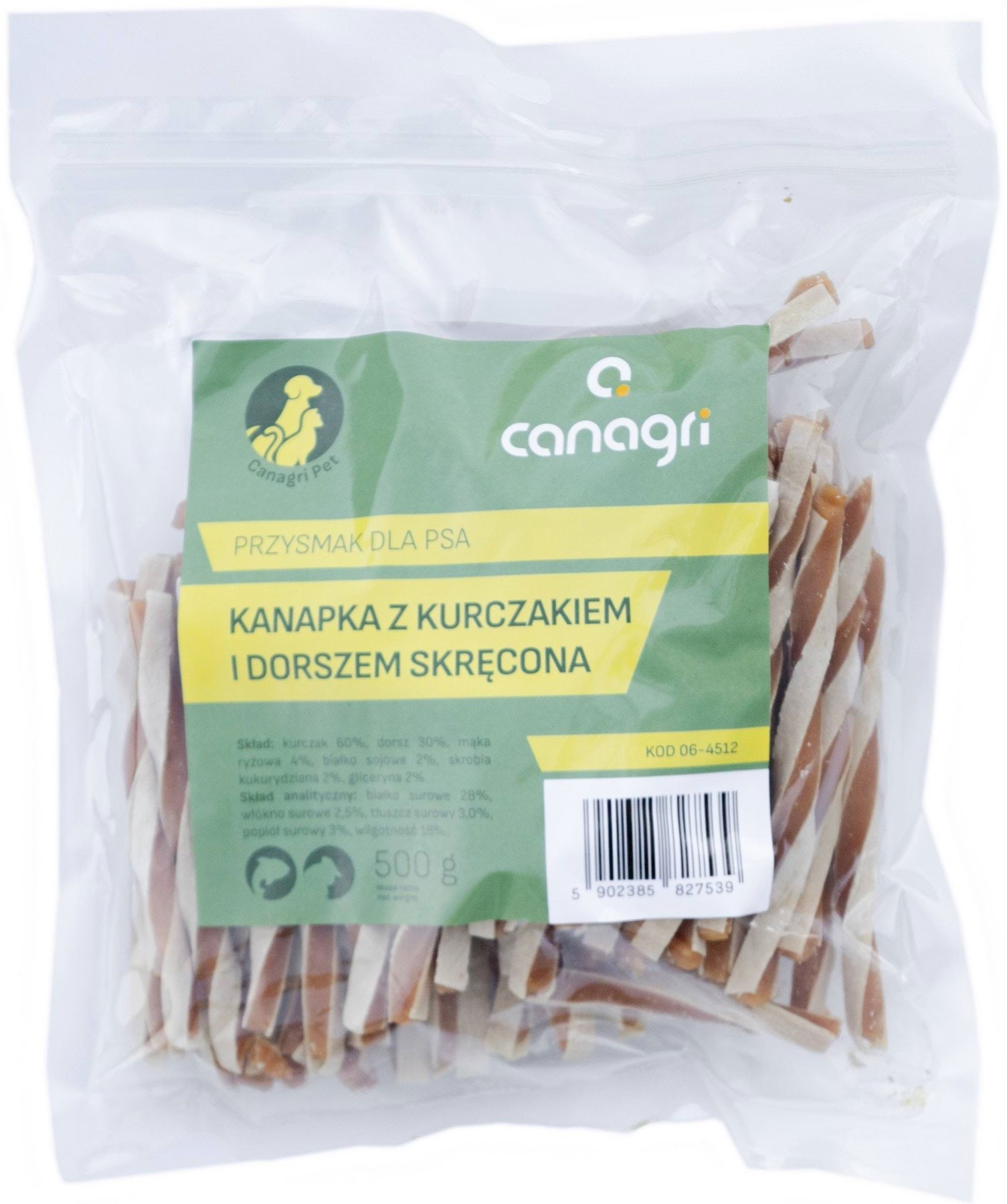 Canagri Pet dorsz, kurczak 500 g