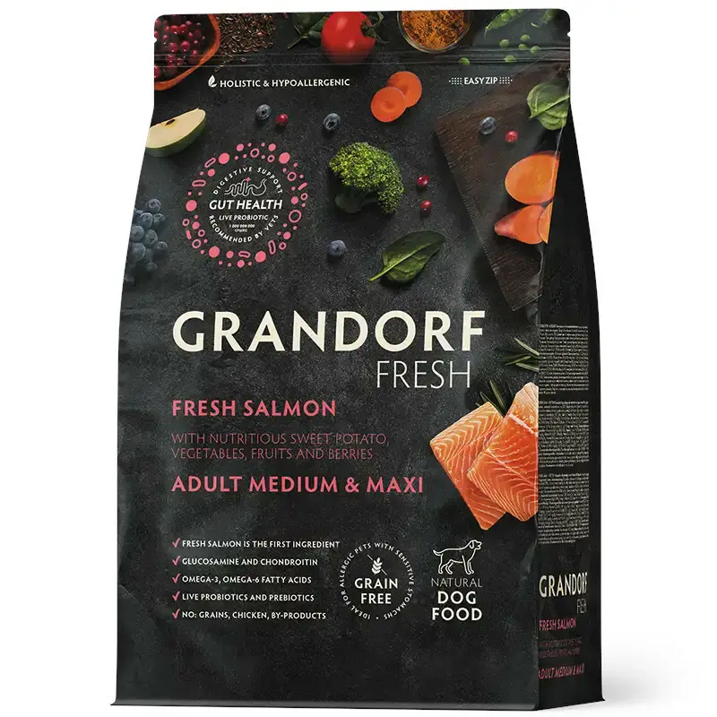 Grandorf Fresh łosoś średnie rasy, duże rasy 3 kg