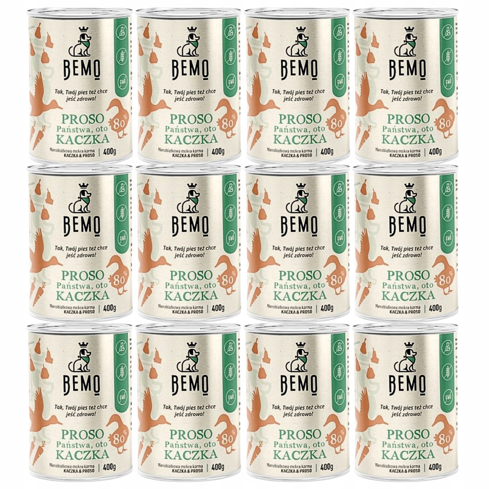 Bemo kaczka adult średnie rasy 400 g × 12