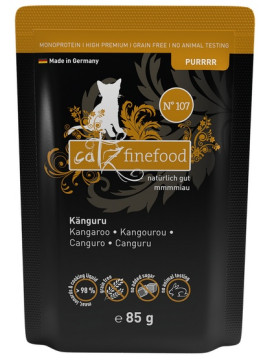 Catz Finefood Purrrr Sensitive kangur kawałki adult 85 g