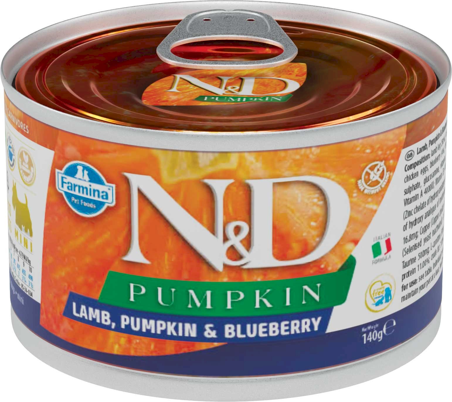 Farmina N&D Pumpkin jagnięcina adult małe rasy 140 g
