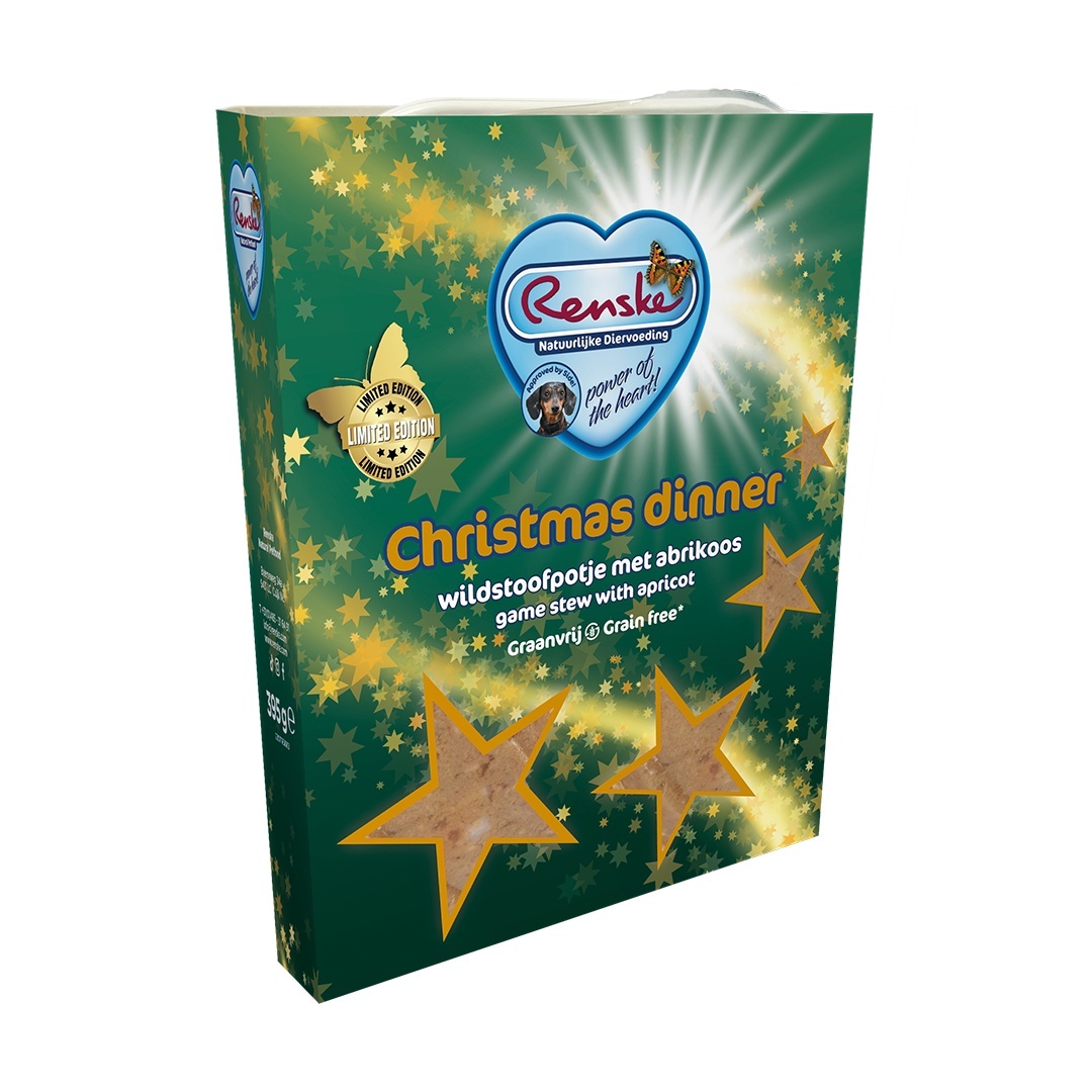 Renske Dog Christmas Dinner dziczyzna, kaczka 395 g