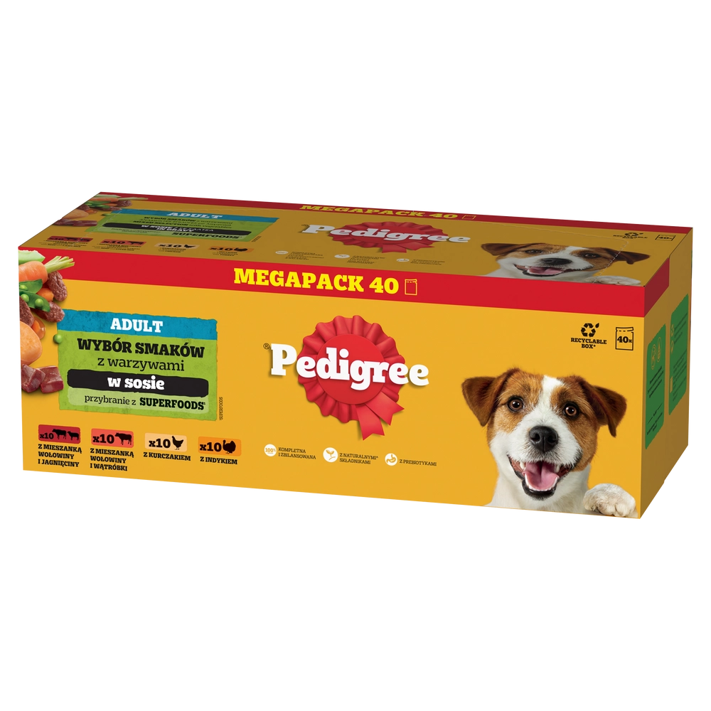 Pedigree Vital Protection indyk, jagnięcina, kurczak, wołowina adult 100 g × 40