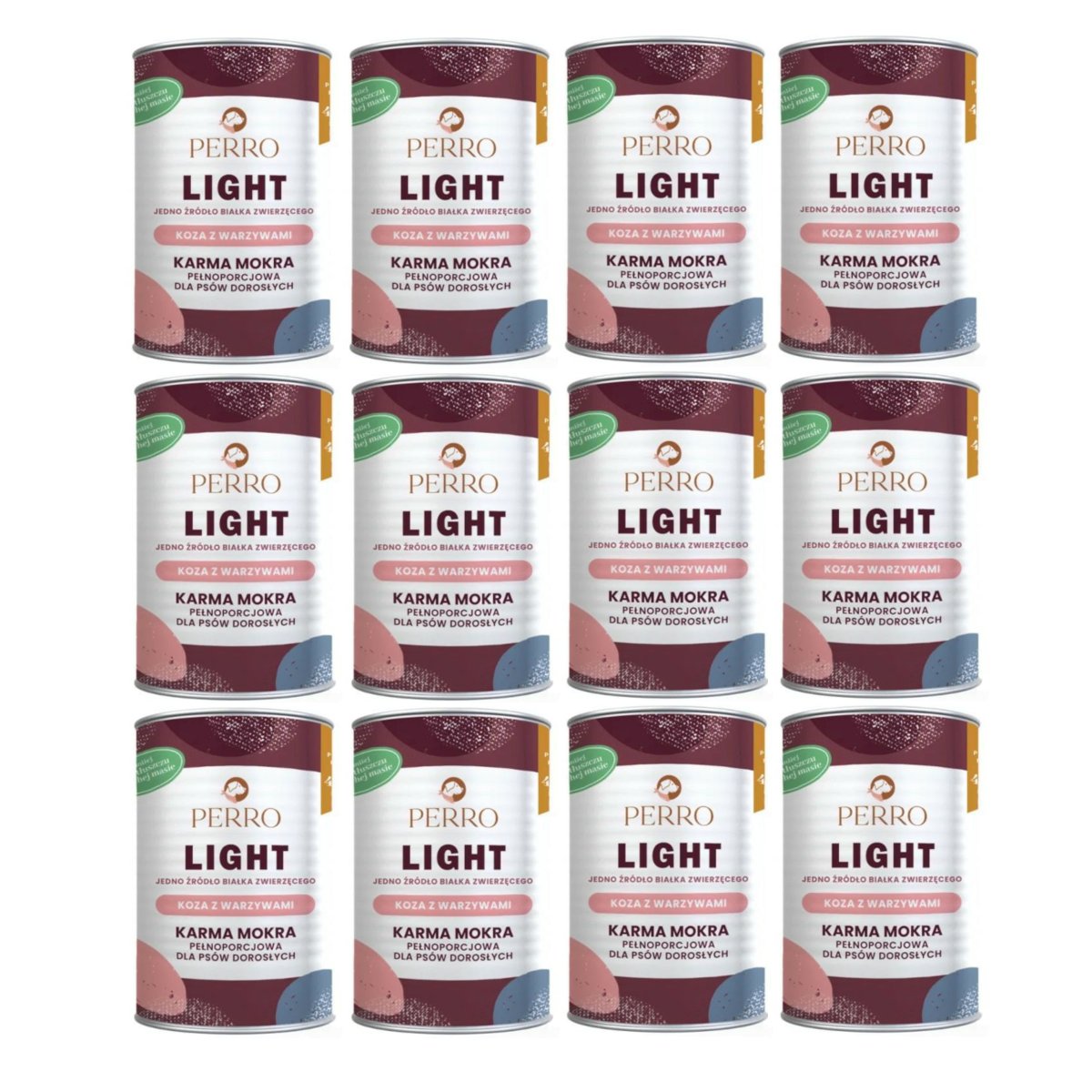 Perro LIGHT kozina z cukinią, dynią i marchewą adult 400 g × 12