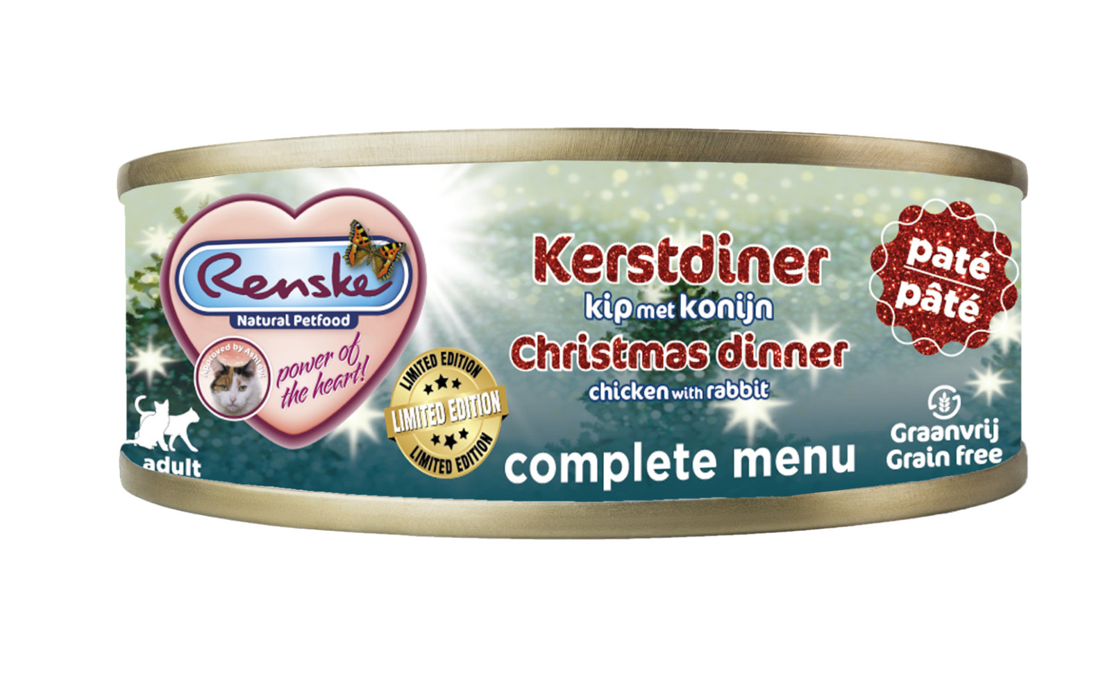 Renske Christmas Dinner królik, kurczak pasztet adult 70 g
