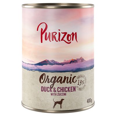 Purizon Organic kaczka, kurczak 400 g × 6