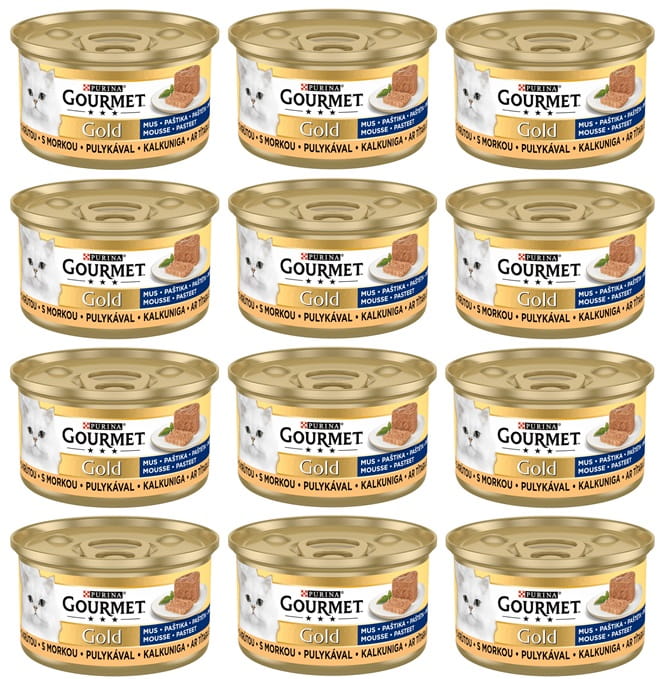 Purina Gourmet Gold indyk pasztet adult 85 g × 12