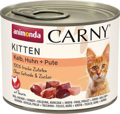 Animonda Carny cielęcina, indyk w galaretce kitten 200 g