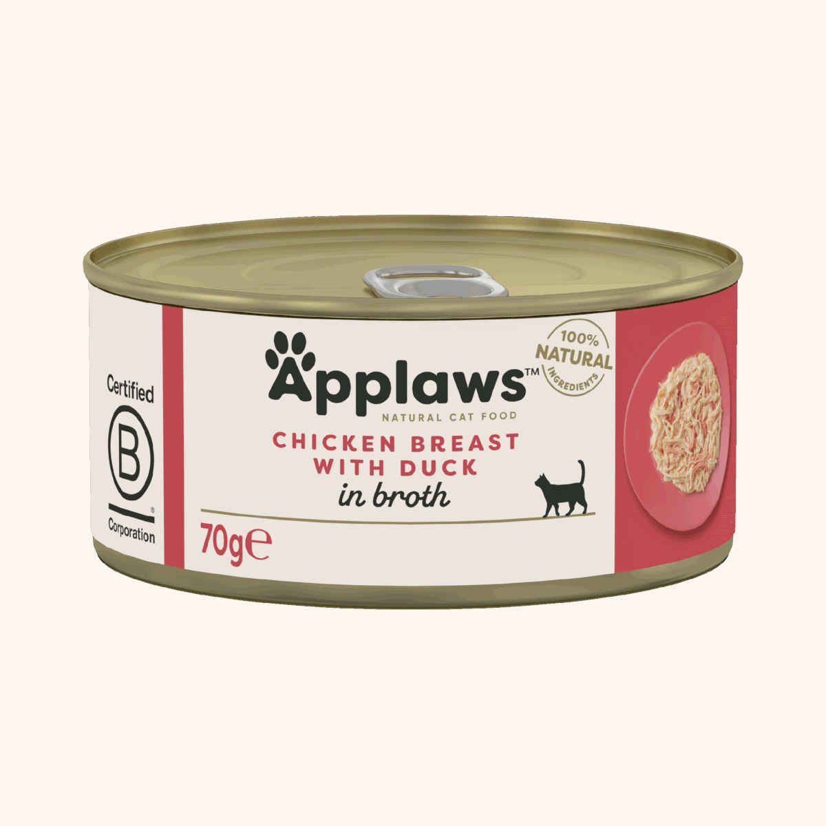Applaws kurczak, kaczka w bulionie 70 g