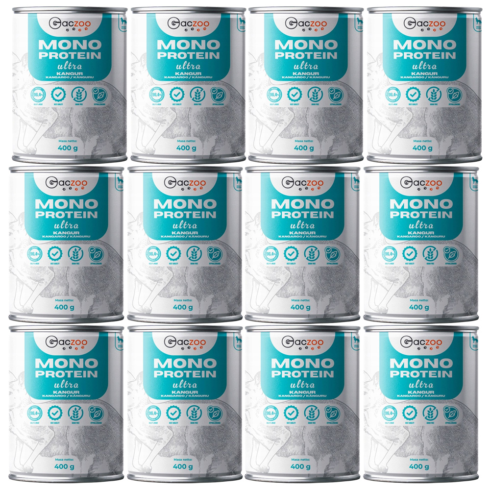 Gaczoo Mono Protein Ultra kangur adult 400 g × 12