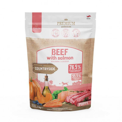 Pokusa Premium Selection wołowina, łosoś puppy 1 kg