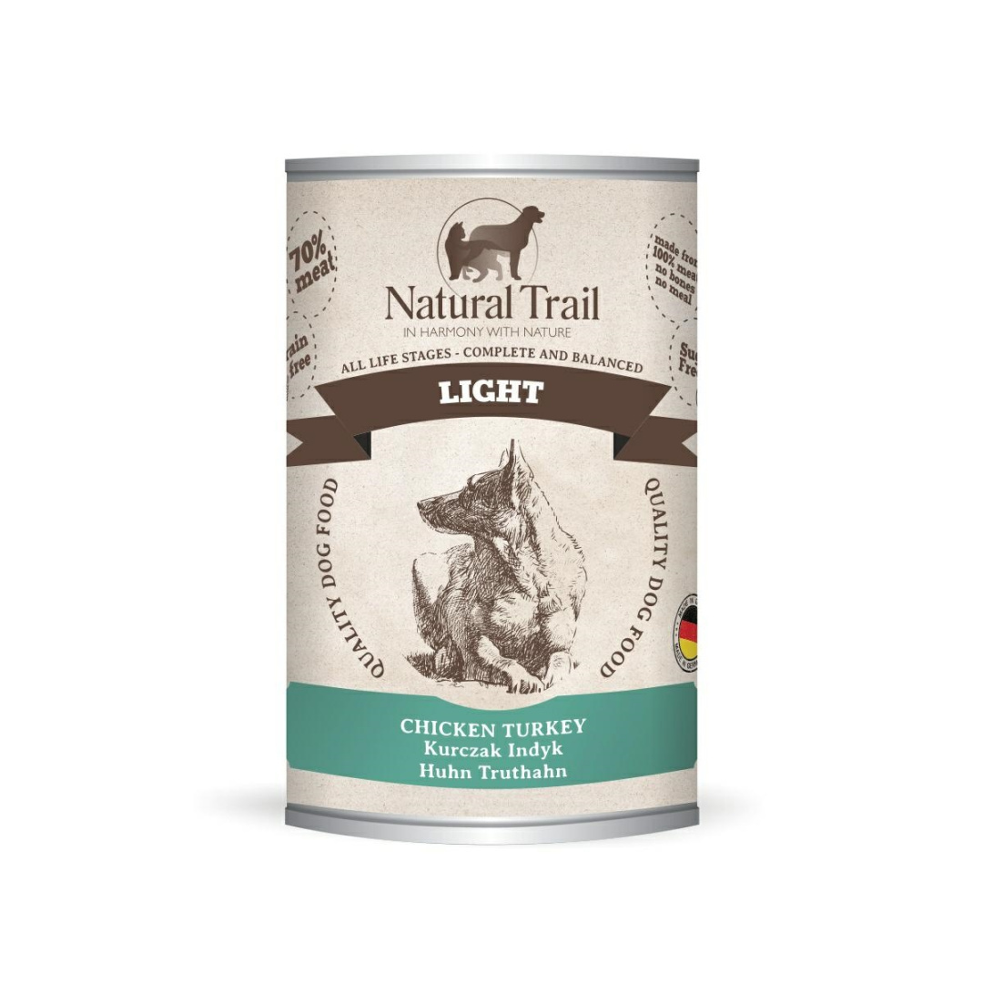 Natural Trail Light indyk, kurczak senior 400 g