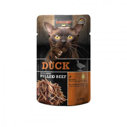 Leonardo Finest Selection kaczka, wołowina kawałki adult 70 g