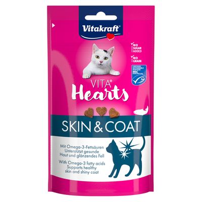 Vitakraft Vita Hearts Skin & Coat łosoś 40 g