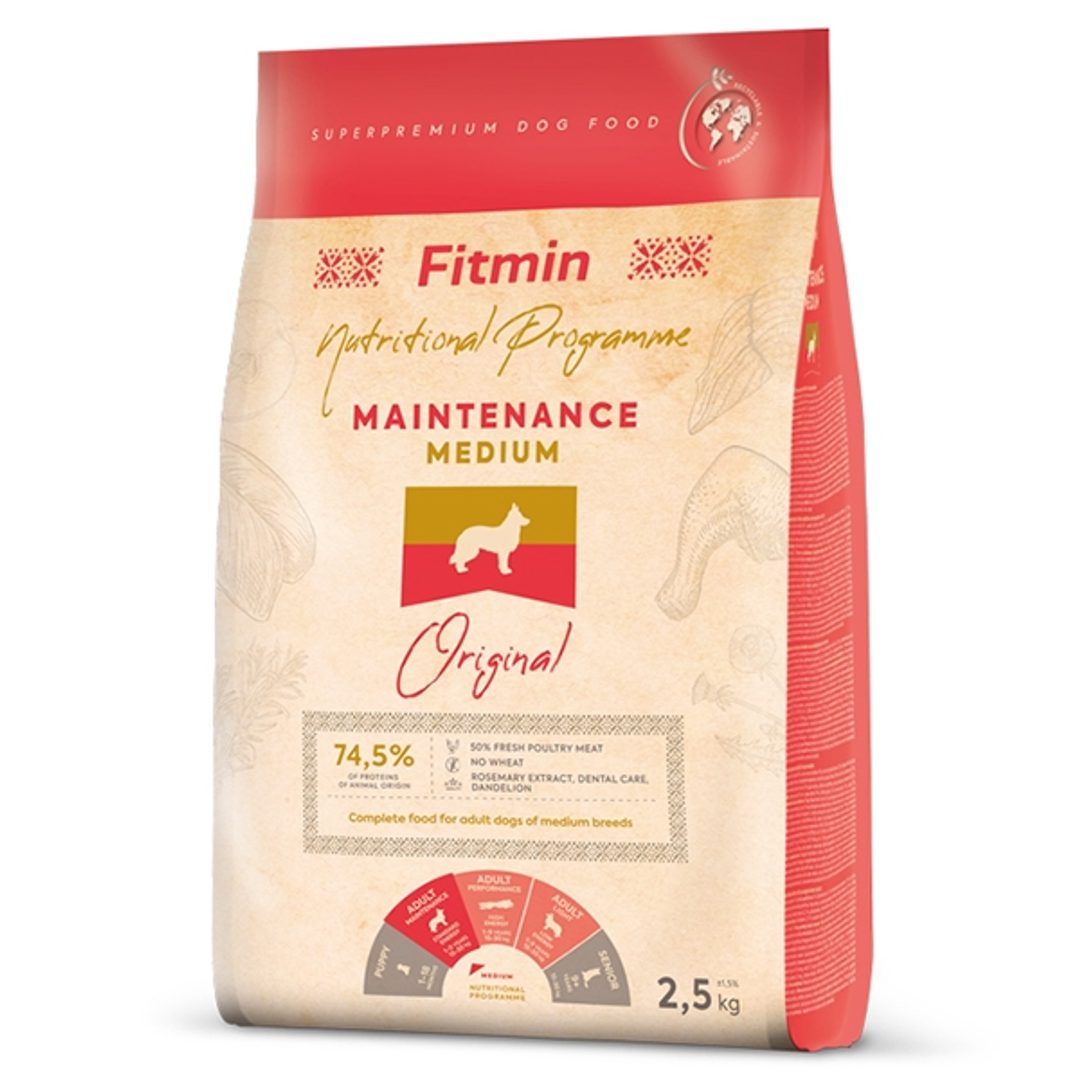 Fitmin Dog kurczak adult średnie rasy 2,5 kg