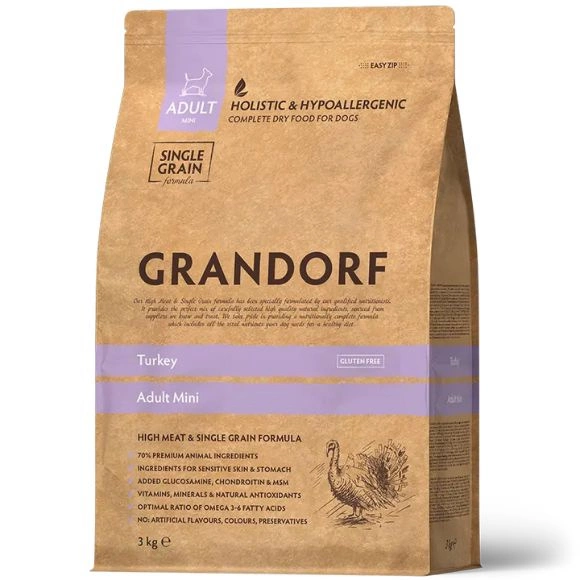 Grandorf indyk adult małe rasy 3 kg